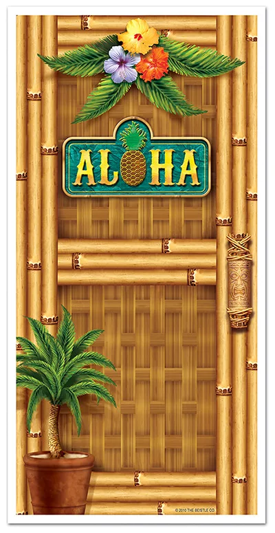 Photo du produit Décoration de porte Hawaï 76,2 cm x 1,52 m