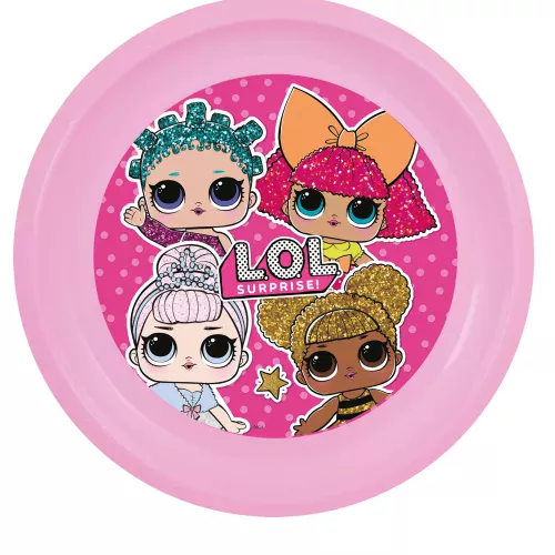Photo du produit Assiette plate en plastique LOL 21 cm