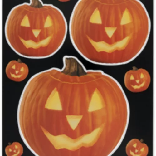 Photo du produit Autocollants pour fenêtres citrouille Halloween