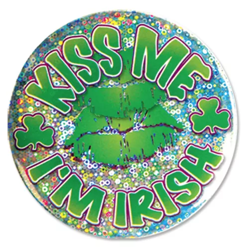 Photo du produit Badge Kiss me I'm Irish Saint Patrick