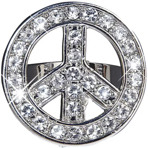 Photo du produit Bague hippie strass adulte