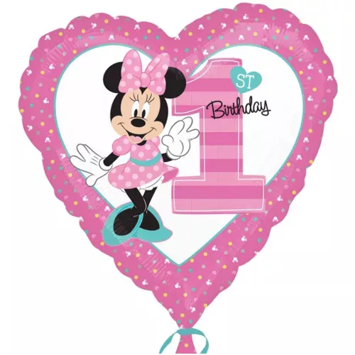 Photo du produit Ballon aluminium 1er Anniversaire Minnie 43 cm