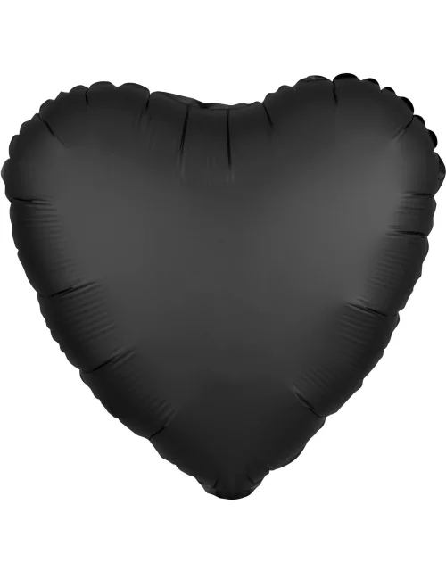 Photo du produit Ballon aluminium c?ur satin noir 43 cm