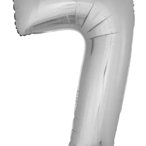 Photo du produit Ballon aluminium géant chiffre 7 argenté 1m