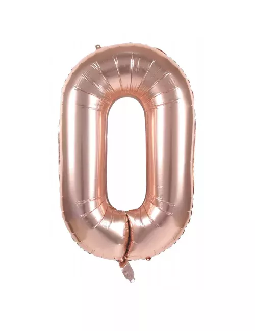 Photo du produit Ballon aluminium chiffre rose gold 36 cm