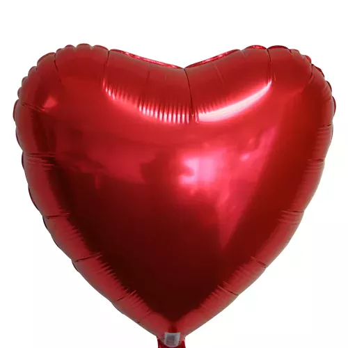 Photo du produit Ballon aluminium coeur rouge 45 cm Saint Valentin