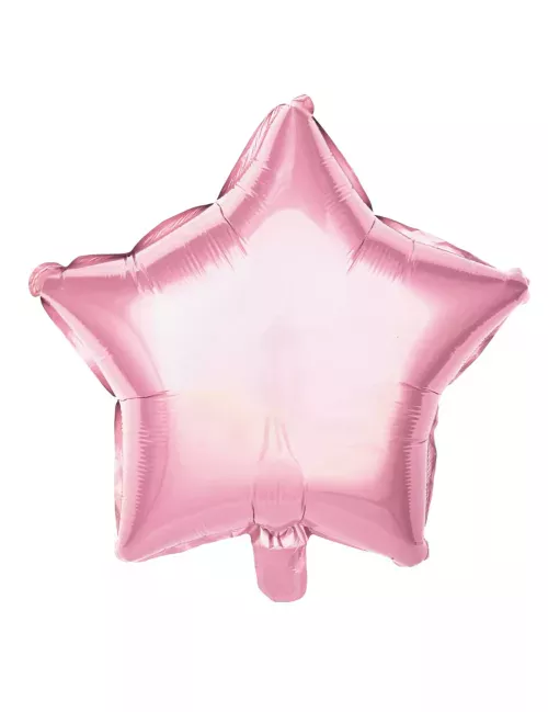 Photo du produit Ballon aluminium étoile rose pastel 40 cm