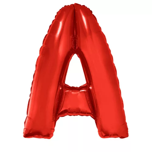 Photo du produit Ballon aluminium géant lettre A rouge 102 cm