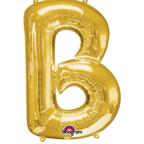 Photo du produit Ballon aluminium géant Lettre B or 58 x 86 cm
