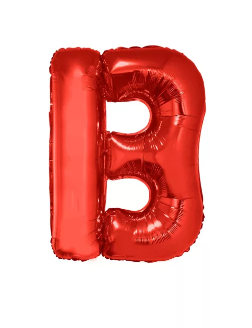 Photo du produit Ballon aluminium géant lettre B rouge 102 cm