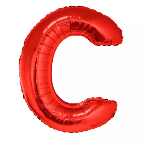 Photo du produit Ballon aluminium géant lettre C rouge 102 cm