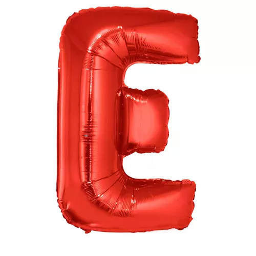 Photo du produit Ballon aluminium géant lettre E rouge 102 cm