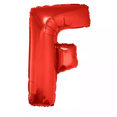 Photo du produit Ballon aluminium géant lettre F rouge 102 cm
