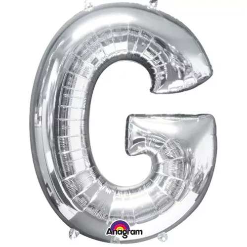 Photo du produit Ballon aluminium géant Lettre G argent 63 x 81 cm