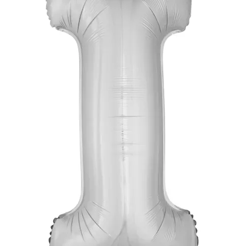 Photo du produit Ballon aluminium géant lettre i argenté 1m