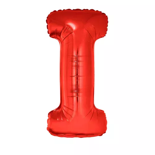 Photo du produit Ballon aluminium géant lettre I rouge 102 cm