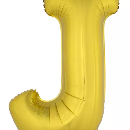 Photo du produit Ballon aluminium géant lettre J doré 1m