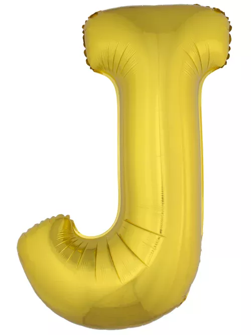 Photo du produit Ballon aluminium géant lettre J doré 1m