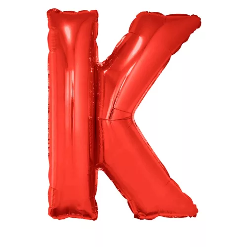 Photo du produit Ballon aluminium géant lettre K rouge 102 cm