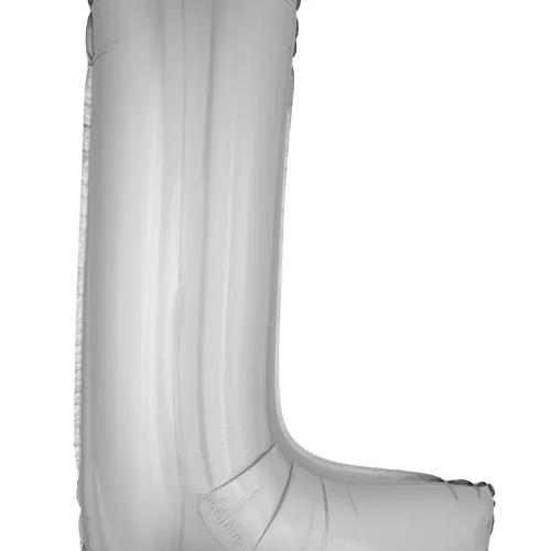 Photo du produit Ballon aluminium géant lettre L argenté 1m