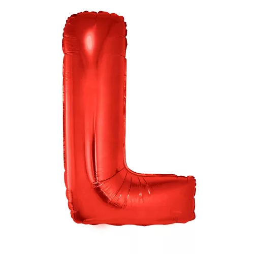 Photo du produit Ballon aluminium géant lettre L rouge 102 cm