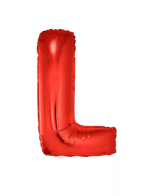 Photo du produit Ballon aluminium géant lettre L rouge 102 cm