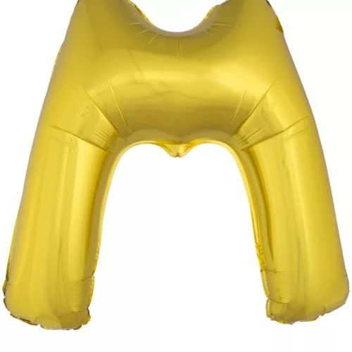 Photo du produit Ballon aluminium géant lettre M doré 1m