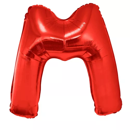 Photo du produit Ballon aluminium géant lettre M rouge 102 cm