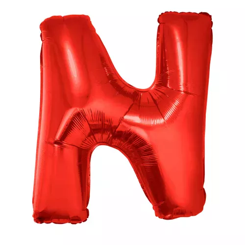 Photo du produit Ballon aluminium géant lettre N rouge 102 cm