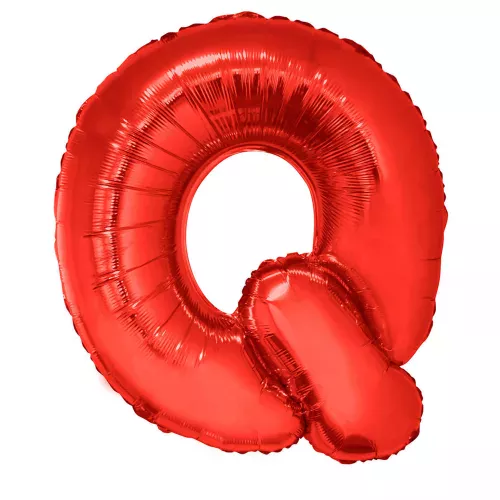 Photo du produit Ballon aluminium géant lettre Q rouge 102 cm