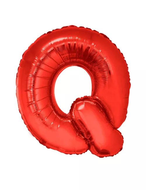 Photo du produit Ballon aluminium géant lettre Q rouge 102 cm