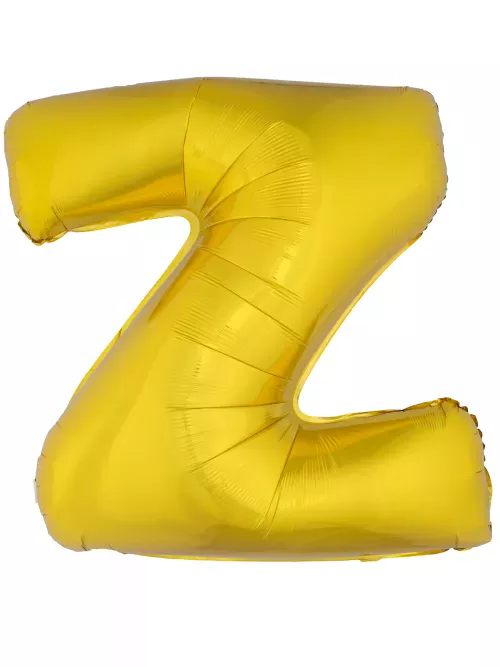 Photo du produit Ballon aluminium géant lettre Z doré 1m