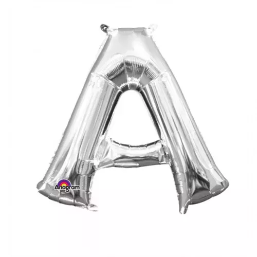 Photo du produit Ballon aluminium Lettre A argenté 33 cm
