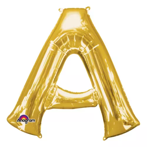 Photo du produit Ballon aluminium Lettre A doré 33 cm