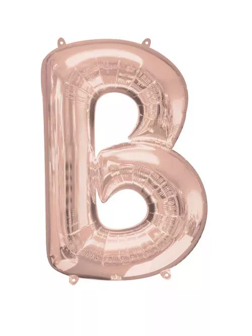 Photo du produit Ballon aluminium Lettre B rose gold 58 x 86 cm