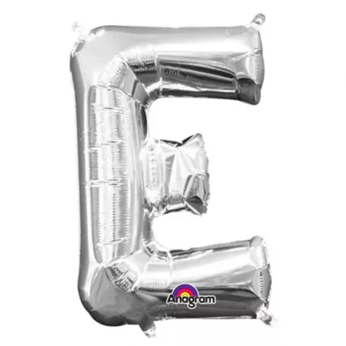Photo du produit Ballon aluminium Lettre E argent 33 cm