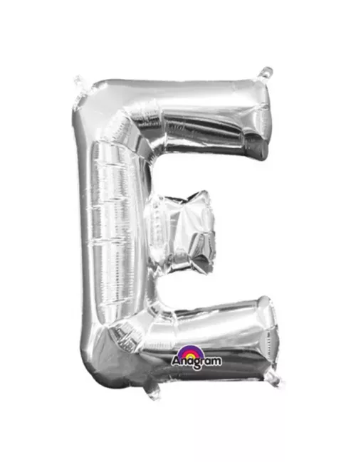 Photo du produit Ballon aluminium Lettre E argent 33 cm