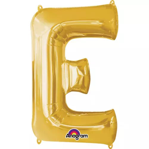 Photo du produit Ballon aluminium Lettre E doré 33 cm