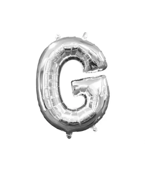 Photo du produit Ballon aluminium Lettre G argent 33 cm