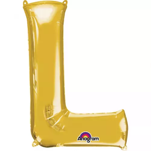 Photo du produit Ballon aluminium Lettre L doré 33 cm