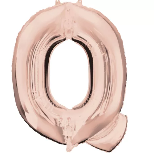 Photo du produit Ballon aluminium Lettre Q rose gold 60 x 81 cm