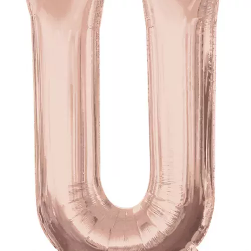 Photo du produit Ballon aluminium Lettre U rose gold 58 x 83 cm