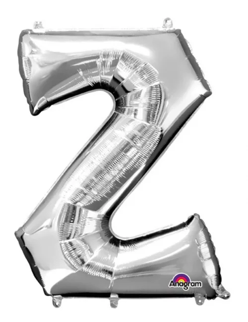 Photo du produit Ballon aluminium Lettre Z argenté 33 cm