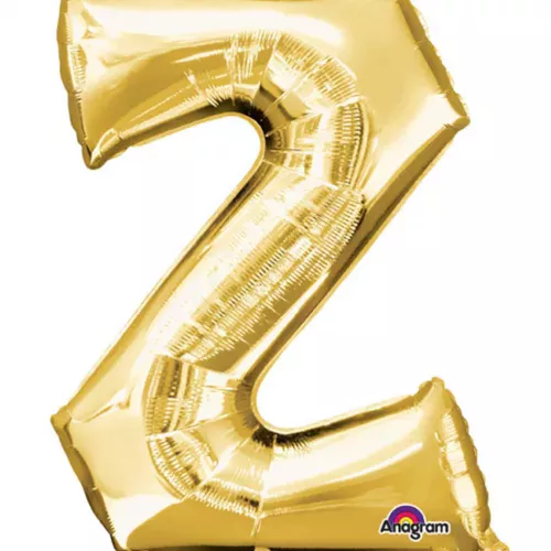 Photo du produit Ballon aluminium Lettre Z doré 33 cm