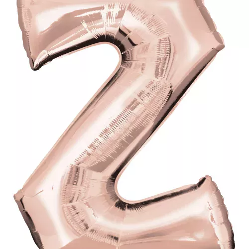 Photo du produit Ballon aluminium Lettre Z rose gold 63 X 83 cm