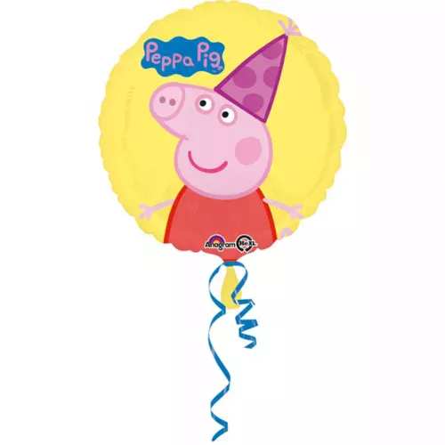 Photo du produit Ballon aluminium anniversaire Peppa Pig 43 cm