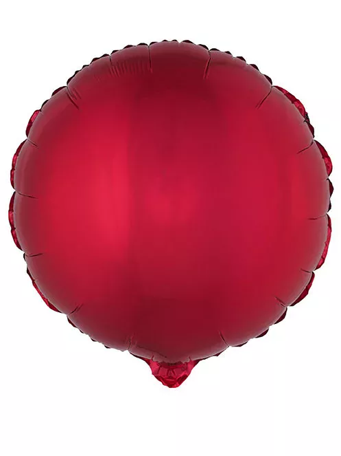 Photo du produit Ballon aluminium rond rouge 45 cm