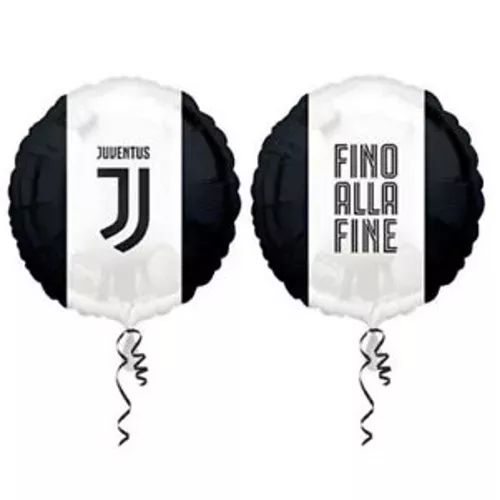 Photo du produit Ballon en aluminium Juventus noir et blanc 43 cm