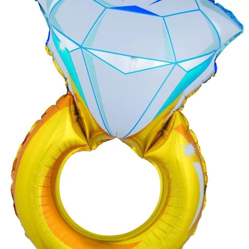 Photo du produit Ballon géant bague diamant 105 cm