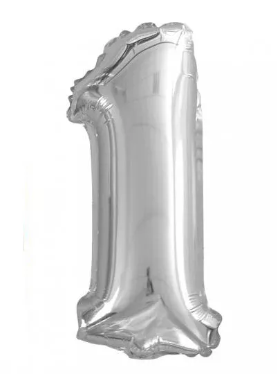 Photo du produit Ballon aluminium chiffre 1 35 cm